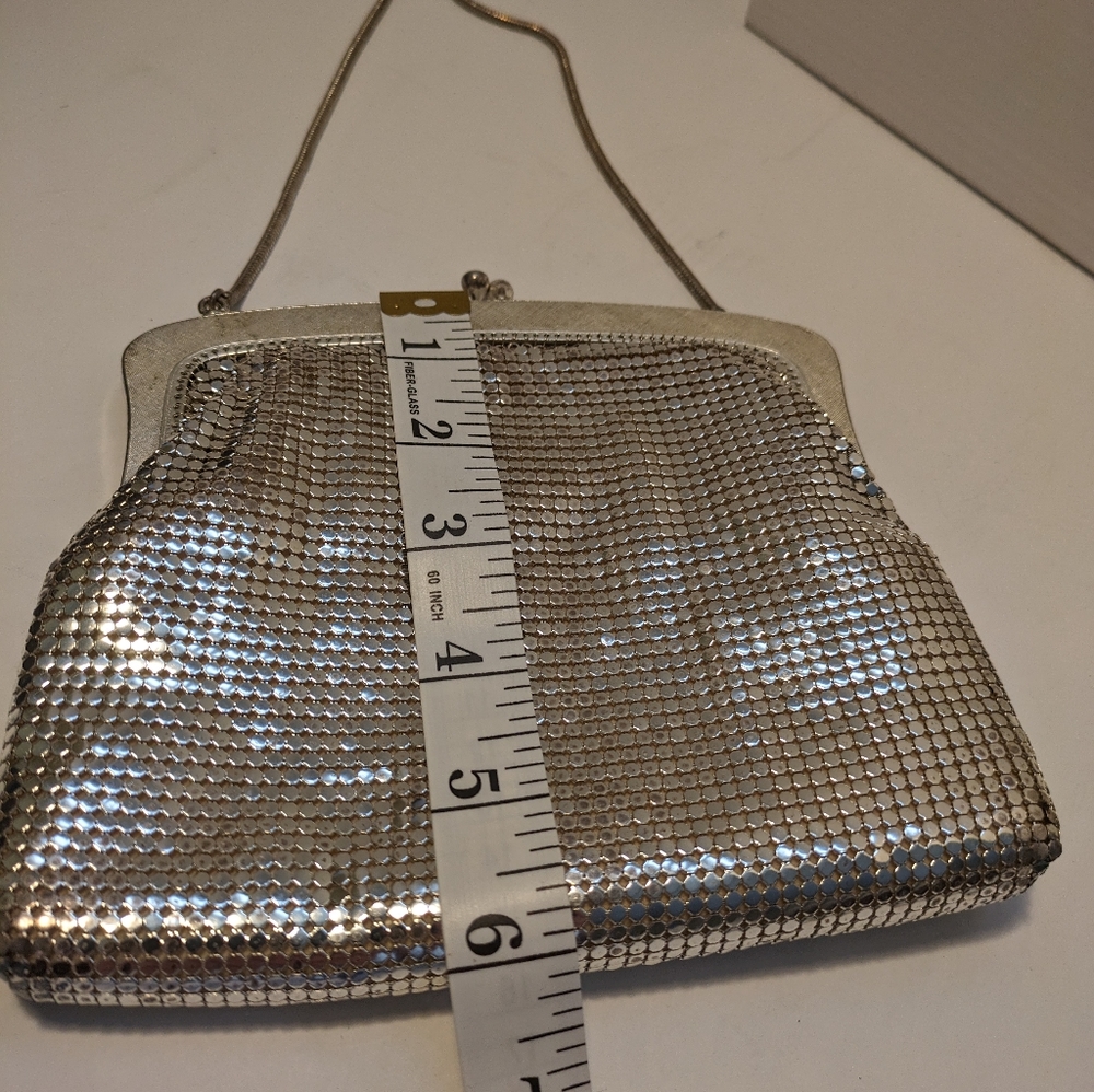 Vintage 1960s Oroton silver tone mesh hand bag made in Germany